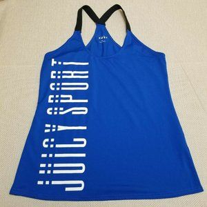 Juicy Couture Sport Women's Size M Tank Top Racerback Straps Spellout